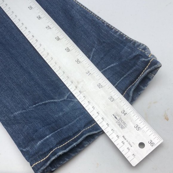 PREMIUM HANDCRAFTED MEK DENIM NEW YORK BOOT JEANS 27x34 ⭐️ - Picture 12 of 15